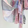 Платья с цветочным принтом классический корт в стиле пузырьковой рукав винтажный v-образный выпуск 22 Зимние новое австралийское модное короткое платье