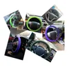 Couvre-volants 1pcs Universal Car Style Texture Soft Cover Silicone Gant Automobiles Accessoires
