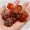 Stone 2030Mm Reiki Natural Stone Tumbled Stones Irregar Polishing Rose Quartz Tigers Eye Yoga Energy Bead For Chakra Healing Decorat Dhf0R