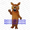 Brown Wolf Coyote Jackal Mascot Costume Dhole Lynx Catamount Bobcat Adult Cartoon Character Opening Session Supermarket ZX2398
