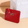 Mode PU cuir porte-monnaie femmes Mini porte-monnaie enfants poche à monnaie portefeuilles porte-carte fermeture éclair pochette portefeuille noir rouge marron