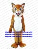 Brown Tiger Wild Cat Mascot Costume Wildcat Caracal Ocelot Adult Catoon Character Opening Ceremony Holiday Gifts ZZ7559