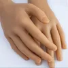 Real 29cm Ring Jewelry Male Hand Mannequin Body Positioning Manicure Props Jewelry Art Complexion Halloween Finger Doll 1Pair E038