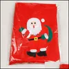 Decoraciones navideñas Falda de árbol de Navidad Suministros para fiestas de eventos para el hogar Decorar regalos Árboles de Papá Noel no tejidos Faldas Adorno Dhw9U