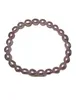 Corda elastica a mano fili di perline bracciale naturale perla d'acqua dolce a quattro colori selezione di colore viola rosa bianco regalo per donne