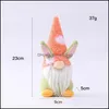 Autres fournitures de fête festives Lapin de Pâques Gnome Irlandais Poupée naine sans visage Lapin en peluche Décoration de table de fête de vacances Drop Deliver DHLB