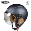 Fahrradhelme YEMA 3C Elektrische Batterie Motorradhelm Männer und Frauen Vier Jahreszeiten Universal Halbhelm Herbst und Winter Hut Schutzhelm T221107