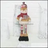 Julekorationer Santa Claus Drivable Toy Christmas Snowman Deer Dolls Kids Birthday Party Gift Desk Toys Drop Delivery Home DHBB6