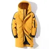 Erkekler Down Parkas Kış Ceket Kapşonlu Moda Uzun Ceket Erkekler Rüzgar Proof Su geçirmez Kalın Sıcak Marka Mens Giyim Parka 221111