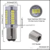 مصابيح السيارة 4pcs 1157 Bay15d P21/5W LED BBS 5630 SMD S25 Stop Brake Light