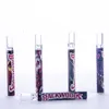 Pyrex Glass One Hitter Pipe Bat Smokingアクセサリー4インチカラフルな漫画スチームローラーハンドパイプオイルバーナーフィルターチューブネイルチップボン