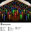 Strings 5M-20M LED Icicle Rideau Guirlandes Lumières De Noël Festoon Fée Guirlande Cascade Extérieur Jardin Eaves Décoration De Mariage