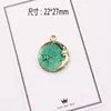 Pendentif Colliers En Gros Mode Glitter Émail Alliage Charmes 50PCs 22 27MM Couleur Or Plaqué Rond Lune Étoile Bracelet En Métal Charme Artisanat