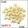 Andere kunsten en ambachten Andere kunst en ambachten 100/200 %/pack 2cm gouden schuimstofsterren sterren sieradenmateriaal Diy Wedd Dhgzf