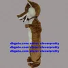 Brown Long Fur Wolf Mascot Costume Coyote Jackal Dhole Fox Adult Character Outfit Suit Department Stage Performance ZX19