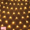 Cuerdas 4x6M Energía solar LED Guirnaldas de Navidad Cadena de luces de red Hada Fiesta de Navidad Jardín Boda Decoración Cortina de luz