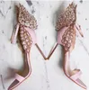 2023 Hot Webster Butterfly Sandals Fashion Sophia Webster Evangeline Angel-Wing Sandals High Heeled Stiletto Ankle Strap