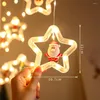 Dizeler 3M Yıldız Perde Işıkları 10 PCS ile Büyük Yıldızlar USB Noel Pencere Dize Düğün Yatak Odası Partisi Doğum Günü Dekoru