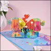 Cartes De Voeux 3D Valentine Carte De Voeux Pop Up Poisson Embrassé En Forme Avec Enveloppe Festival Fournitures Drop Delivery Home Garden Festiv Dhezg