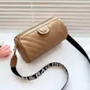 Evening Bags Cylinder Ladies Bag 2022 Spring And Summer V-pattern Shoulder Messenger Letter Broadband Pillow Handbag