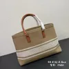 Modedesigner-Tasche, Damen-Cabas-Einkaufstasche, Strand-Umhängetasche, Handtasche, Geldbörse, echtes Leder, große Einkaufstaschen, horizontale Woll-Textil-Tragetaschen