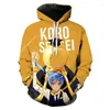 Felpe con cappuccio da uomo Anime Assassination Classroom Felpa con cappuccio da uomo / donna Felpe moda Ragazzi / ragazze Streetwear Top Abbigliamento Korosensei