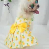 Hundebekleidung Sommer Haustier Kleidung Prinzessin Kleid Atmungsaktive Katze Party Mode Hosenträger Anzug Bogen Rock für kleine mittlere Accessoires