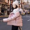 QNPQYX Nuovo Parka in Vera Pelliccia Giacca con Collo in Pelliccia di Volpe Naturale Inverno Donna Cappotto in Piumino Corto Allentato Piumino in Piumino d'anatra Bianco Cappotto in Piumino Caldo e Spessa