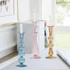 Candle Holders Nordic Glass Romantic Dinner Home Decoration Candlestick For Birthday Wending Holder Wax Portavelas Decor