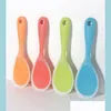 Spoons Sile Rice Scoop Foodgrade Spoon Large Size Spoons Creative Bakery Cookie Pastry Mixer Butter Drop Delivery Home Garden Kitche Dhv6O