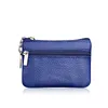 Monedero suave Cartera de cuero con cremallera Moneda Mini bolso Llavero Cremallera Bolsa de almacenamiento Mujeres Pequeñas Bolsas de almacenamiento lindas YSJ93