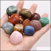 Stone 2030Mm Reiki Natural Stone Tumbled Stones Irregar Polishing Rose Quartz Tigers Eye Yoga Energy Bead For Chakra Healing Decorat Dhf0R