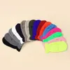 Candy-colored single-hole knit hat for autumn and winter winterproof warm woolen hats with earmuffs for outdoor riding