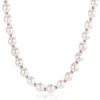 Chaînes Femmes Filles Élégant 585 Or Rose ColorI Mitation Perle Collier Chaîne De Mode De Noce Bijoux Cadeau 50-60 cm DCN34