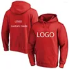 Heren hoodies logo op maat gemaakte mode mannen mannelijke pullover casual sportcotton man print sweatshirts tops lente