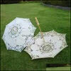 Umbrellas Bride Lace Parasol Umbrella Vintage Wedding Bridal Bridesmaid Lady Umbrellas For Po Props Supply Drop Delivery Home Garden Dhru7