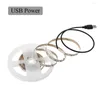 Paski 5 V USB LED Light Light Bateria zasilanie SMD 2835 3528 60LED 1M 2M 5M 5M ciepłe białą wstążkę Szafkę sufitową Lampka DC5V DC5V