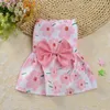 Dog Apparel Summer Pet Clothes Princess Dress Breathable Cat Party Fashion Suspenders Suit Bow Skirt For Small Medium Accessories
