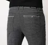 Мужские брюки мужчины Осень весенняя бизнес -случайные брюки личность брендская одежда Мужчина Длинная прямая хлопковая мужчина регулярная полная длина 221111