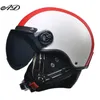 Casques de vélo AD Casques de moto rétro avec casque de visière Harley pour la protection de la moto électrique Équipement moteur des femmes adultes T221107