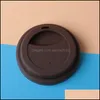 Drinkware Lid Sile Insation Leakproof Cup Lid Heat Resistant Anti Dust Tea Coffee Mug Ers Drop Delivery Home Garden Kitchen Dining B Dhvoy