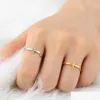 Fedi nuziali Gesù Croce Anello per donna Uomo Gioielli cristiani Oro ridimensionabile Bague Semplice acciaio inossidabile Knuckle Anelli Drop Deliver Dhim1