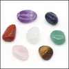 Loose Gemstones 7Pcs/Set Loose Chakra Healing Reiki Natural Tumbled Stone Irregar Polishing Rock Quartz Yoga Meditation Energy Stone Dh4Hw