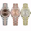 الساعات الماس Womens Waths Designer Watches Automatic Movement Movement Most Size 36mm 31mm 28mm الياقوت الزجاجي مونترس مونترس صب سيدات سيدات AAA