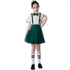 Clothing Sets Children Students The Class Uniform Tops Boys Girls Suit Skirt Poetry Reading Chorus Kids Costumes For Daily Life Stage Show