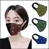 Máscaras de diseñador Máscaras de moda de diamantes de imitación de colores Máscara facial a prueba de polvo lavable Boca de Bling transpirable En stock Entrega de gota Home Gard Dh9Jq