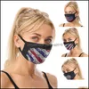 Máscaras de grife adt máscara de moda de pó designer de shinestone máscaras de face washble reutilizável boca preta dhs entrega home jardim dhicv