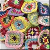 Mats Pads 50Pcs/Lot Handmade Original 7 5Cm Trade Hand Crochet Doilies Pad Cup Mat Po Props Placemat Decorative 1919 V2 Drop Deliv Dhkgq