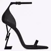 Designer Sandals Luxury Top Patent Leather Pointy 8cm&10cm High Heels New Fashion Women One Strap Party Shoe Brand Sexy Dress Shoes Metal Letter Heel Wedding Shoes