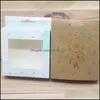 Boîtes De Rangement Bacs Boîte D'emballage D'accessoires Avec Fenêtre Pvc Kraft Papier Diy Conteneur D'emballage Merci Boîte D'artisanat En Carton Imprimé Dhmhf